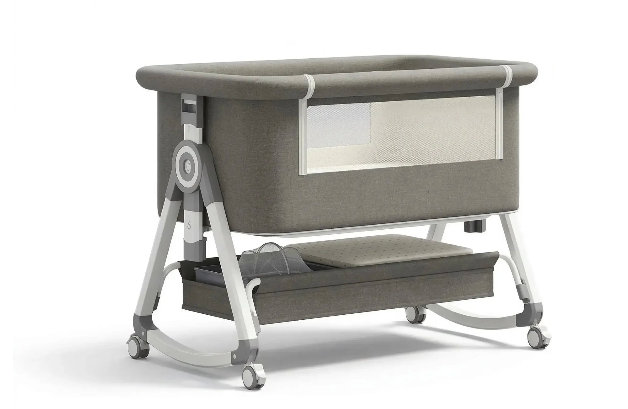 Berceau bébé réglable avec rangements de 0 à 36 mois