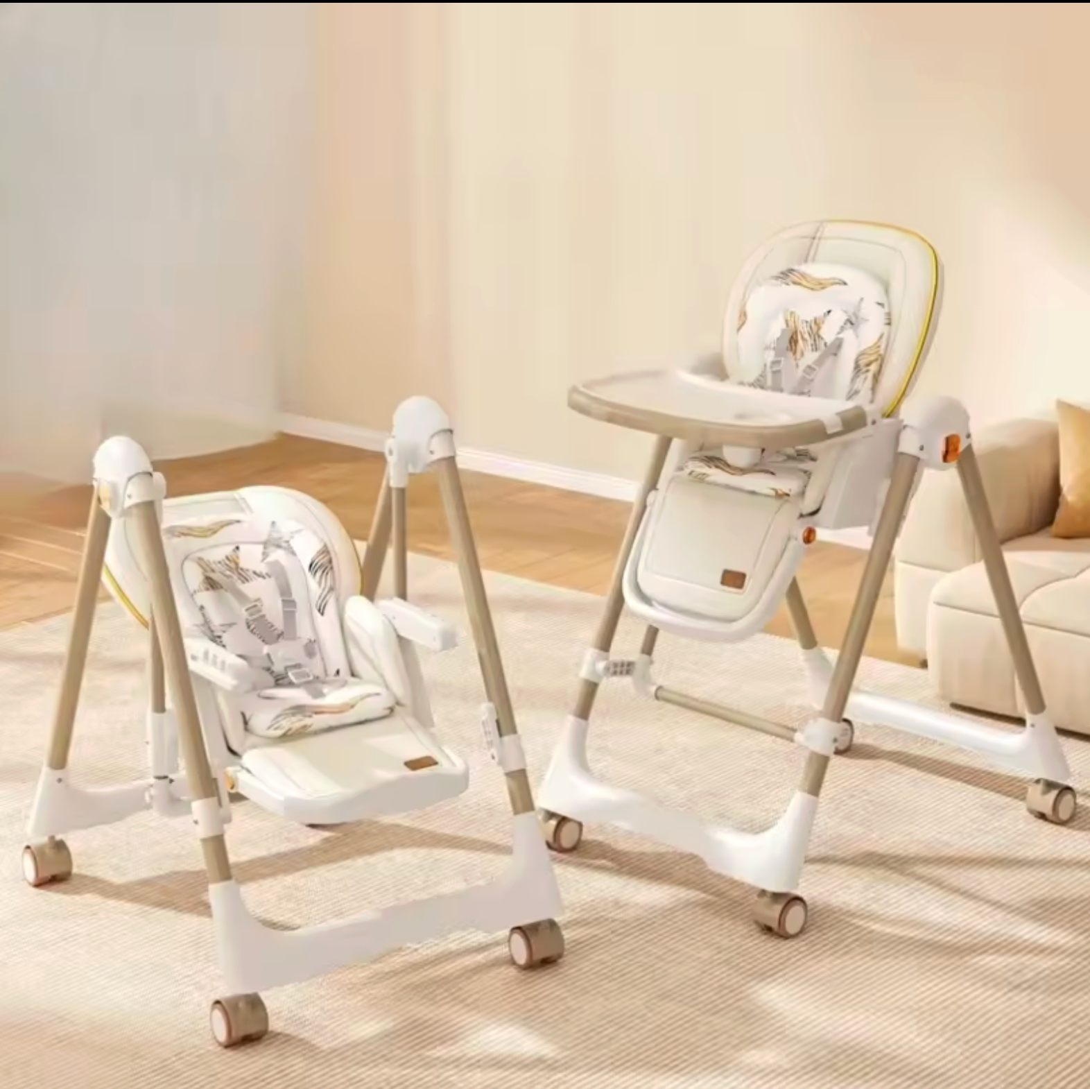 Chaise Haute et Balancelle 2 en 1