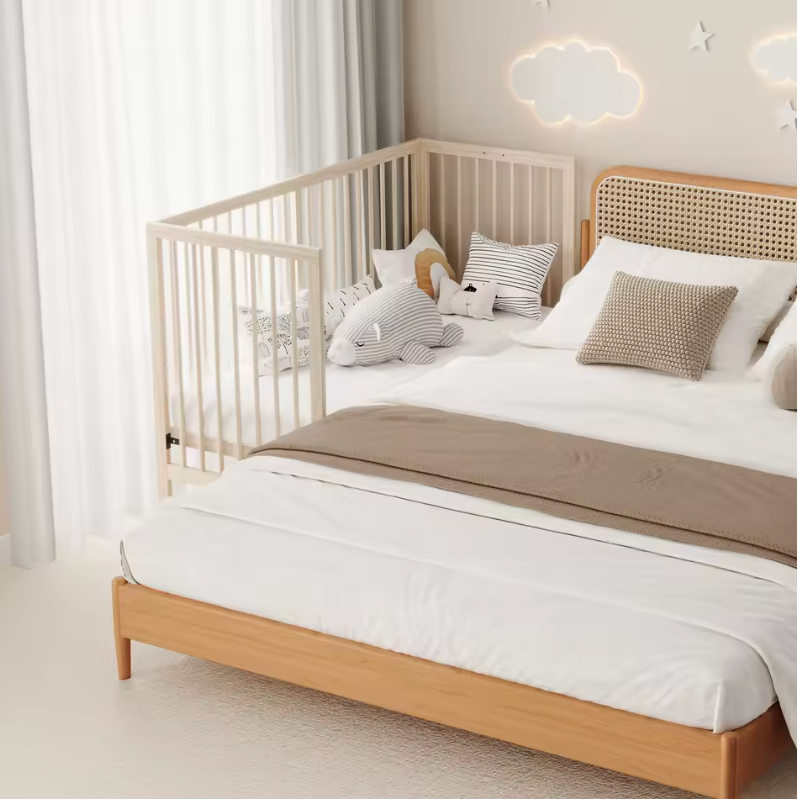 Lit Bébé Évolutif 4 en 1 - Bois