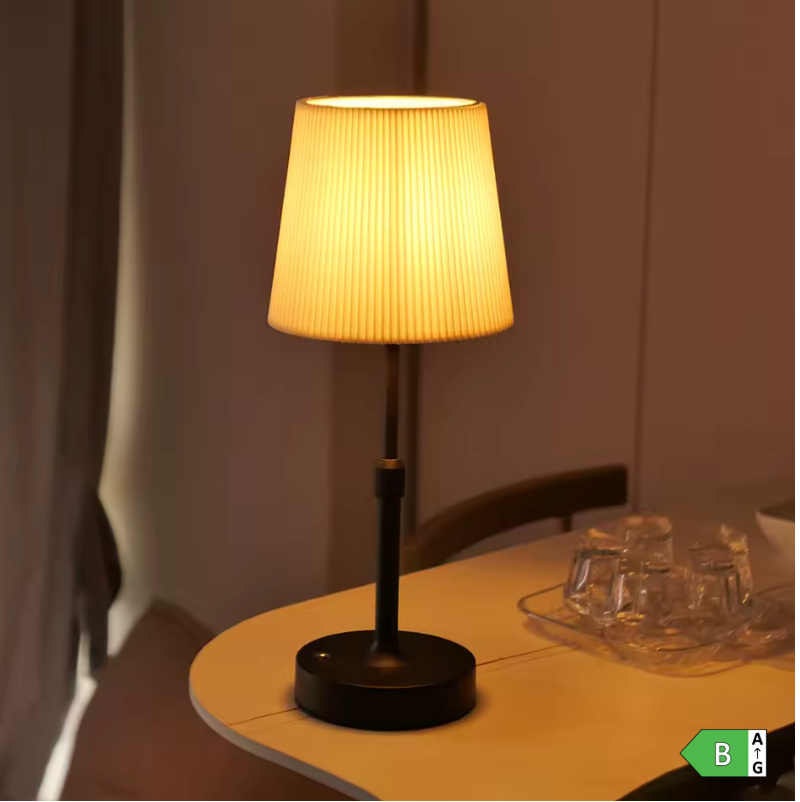 Lampe de Chevet Tactile en Tissu - Rechargeable