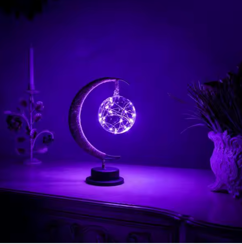 Veilleuse Lune - Lampe Boule Lumineuse