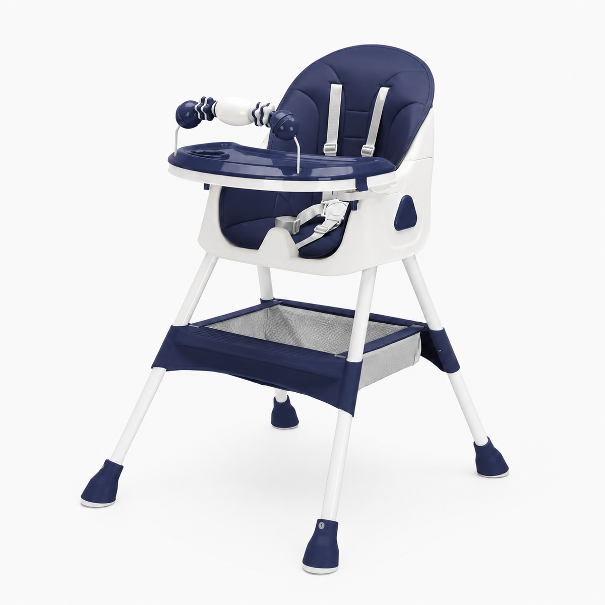 Chaise Haute Bébé Évolutive 3 en 1 - Gris