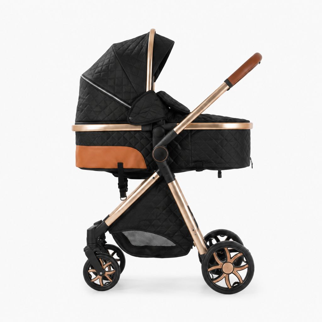 Poussette 3 en 1 - Noir & Gold