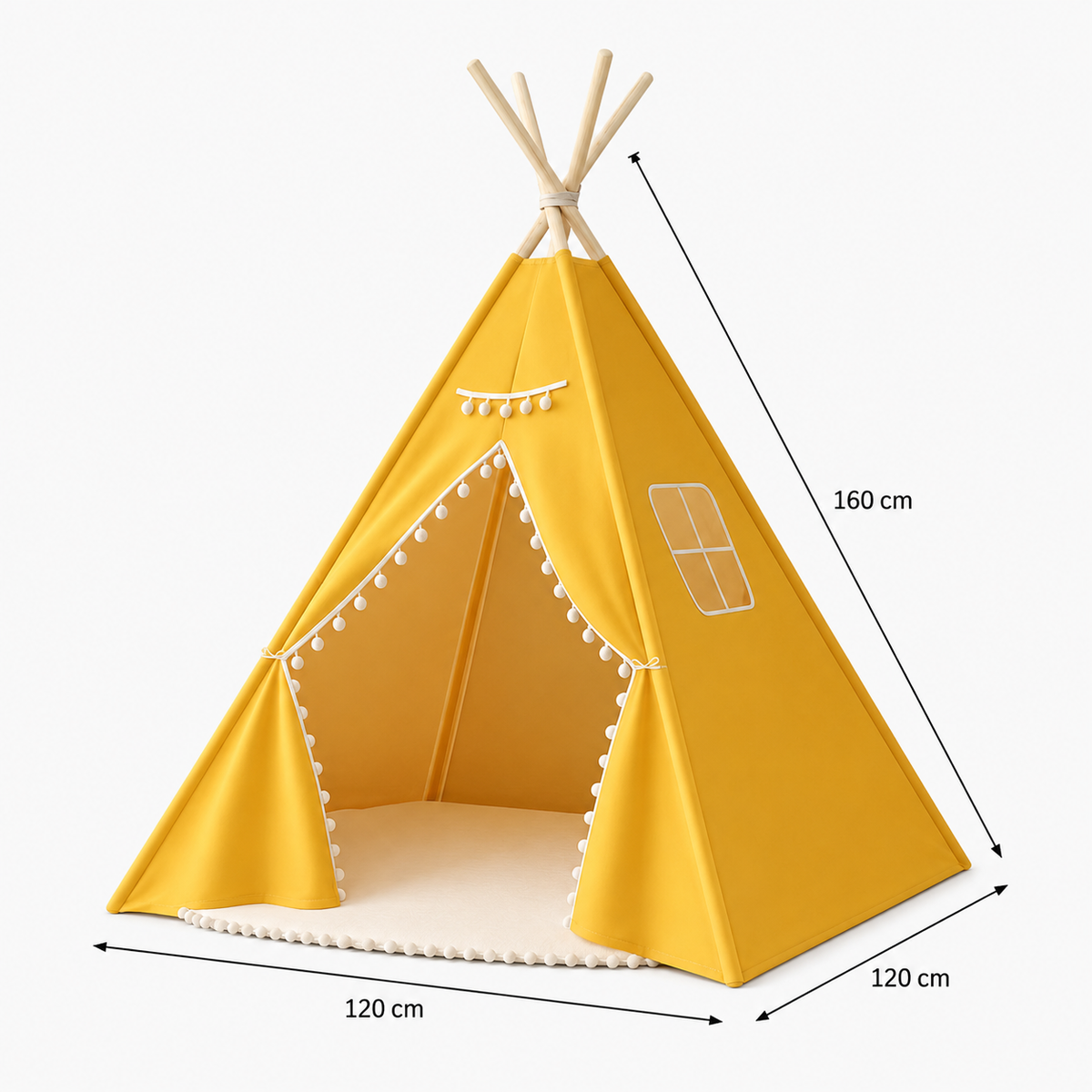 Tente Tipi Enfant Jaune