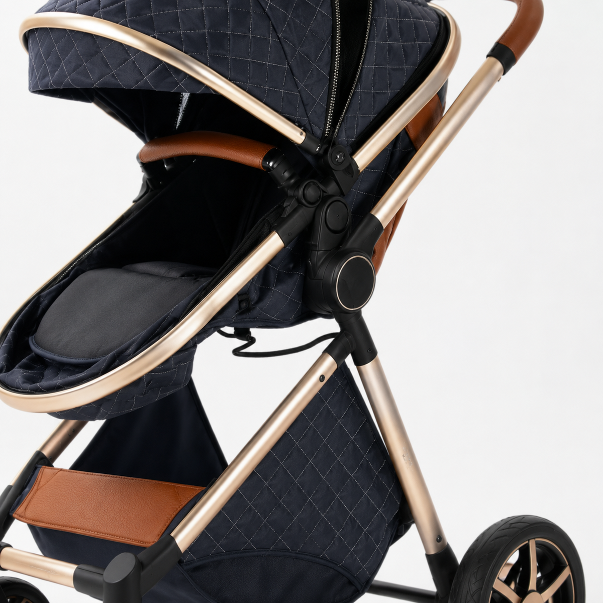 Poussette 3 en 1 - Noir & Gold