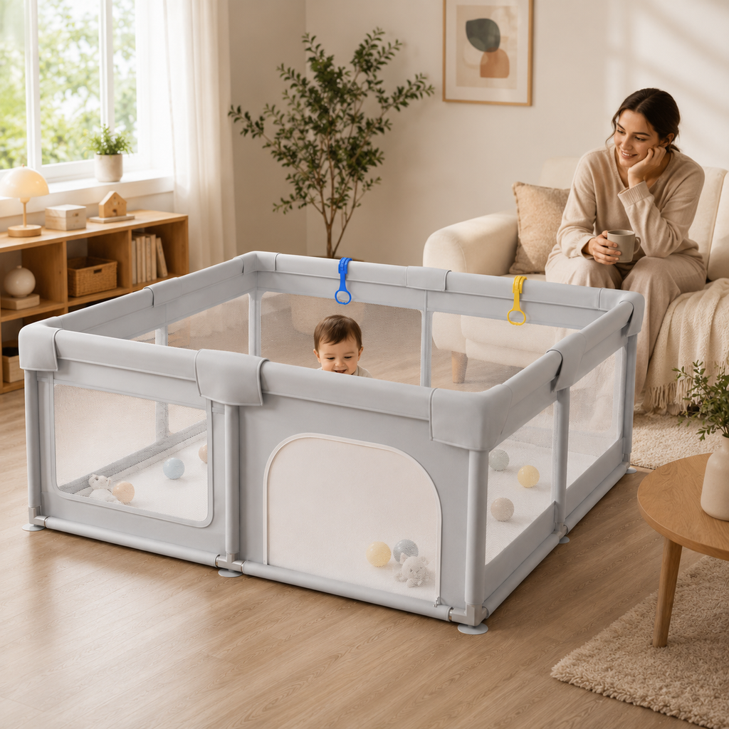 Parc Bébé XXL - Multi taille gris