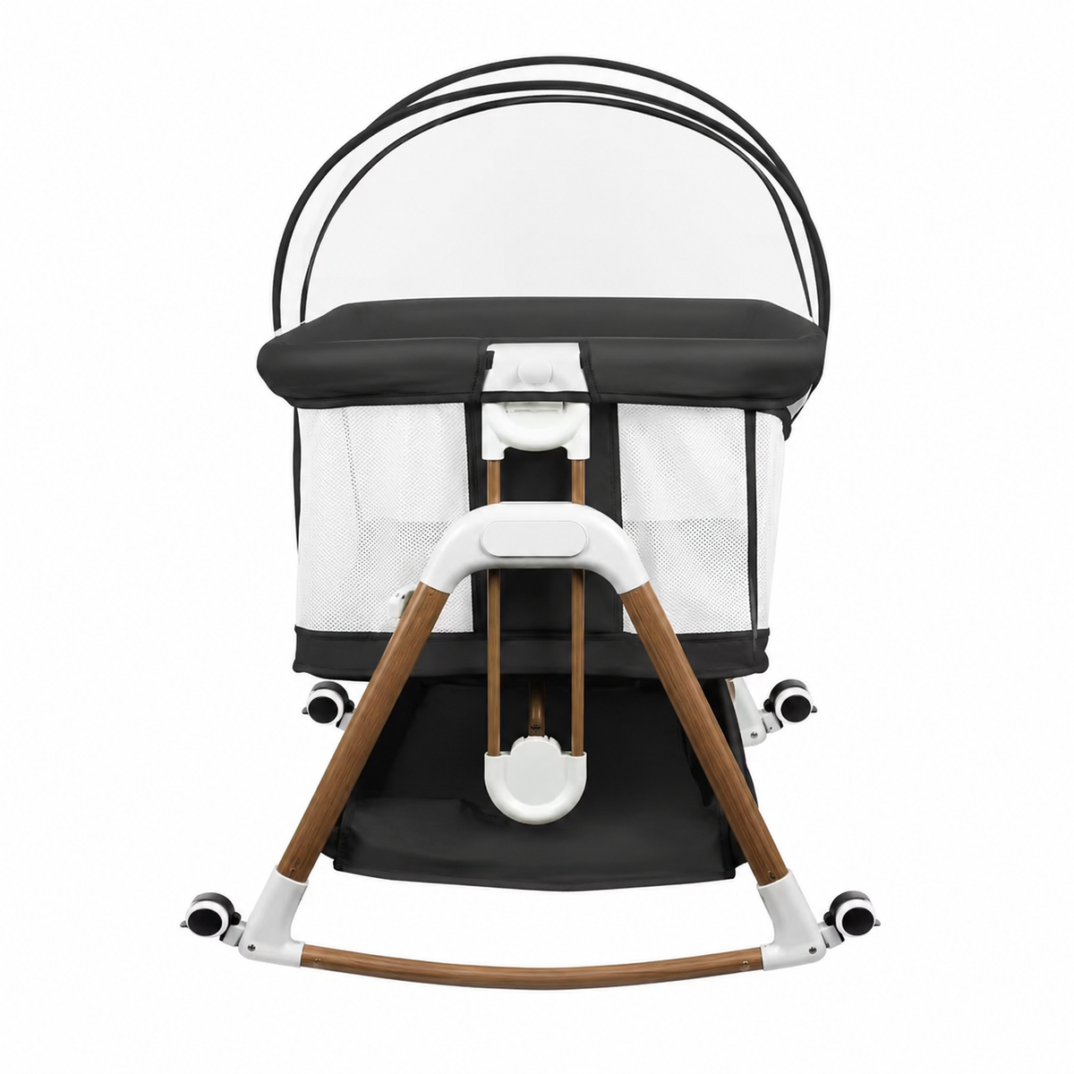 Lit Cododo — Berceau Accolable avec Moustiquaire et Rangement - Beige