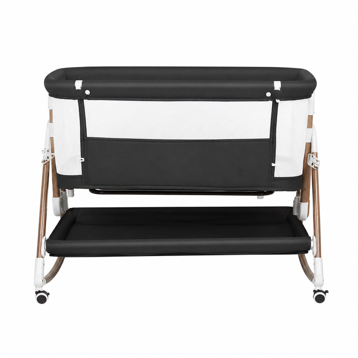 Lit Cododo — Berceau Accolable avec Moustiquaire et Rangement - Beige