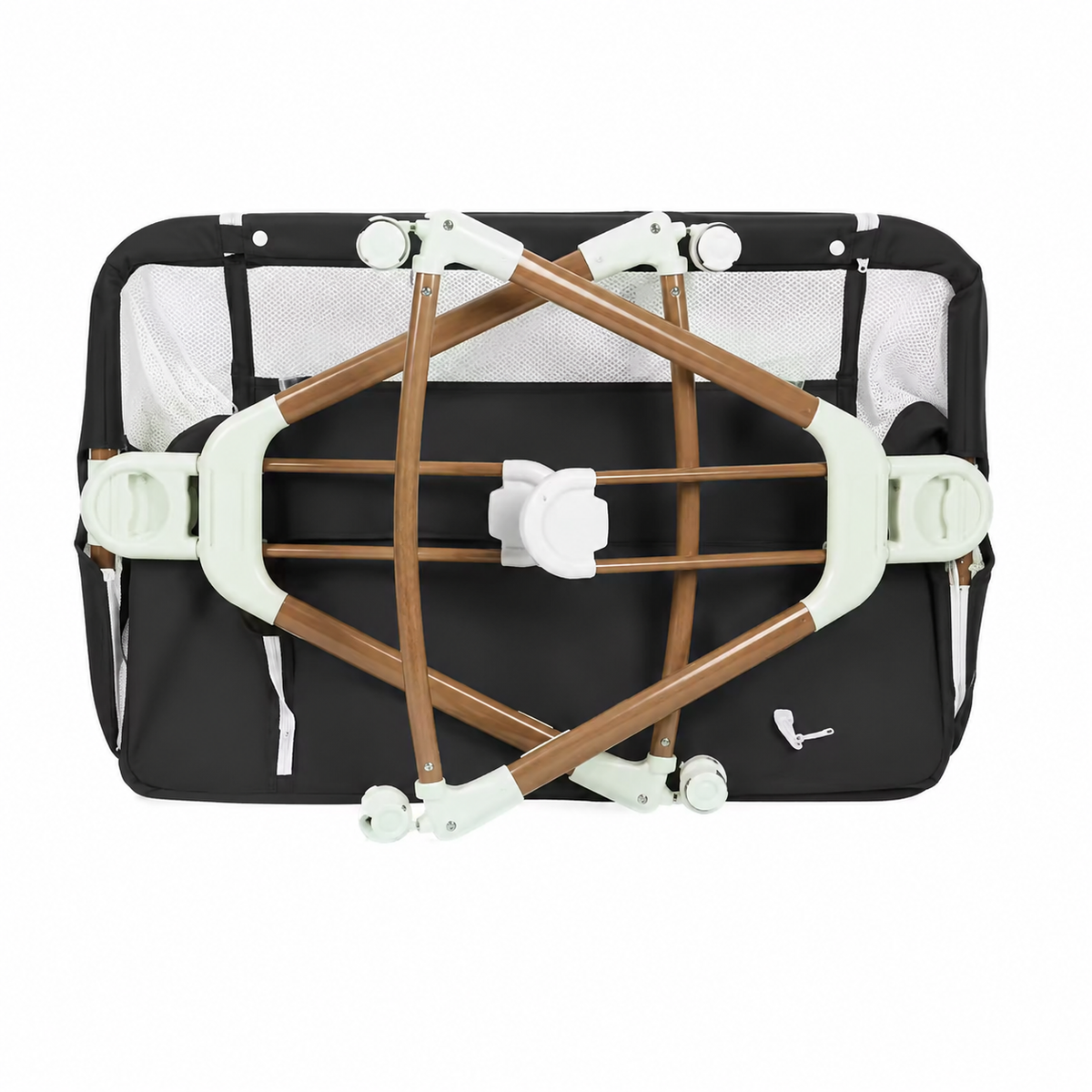 Lit Cododo — Berceau Accolable avec Moustiquaire et Rangement - Beige