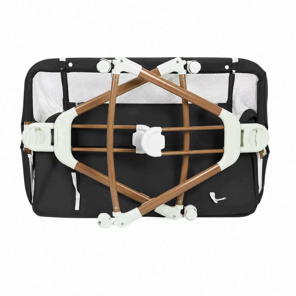 Lit Cododo — Berceau Accolable avec Moustiquaire et Rangement - Beige