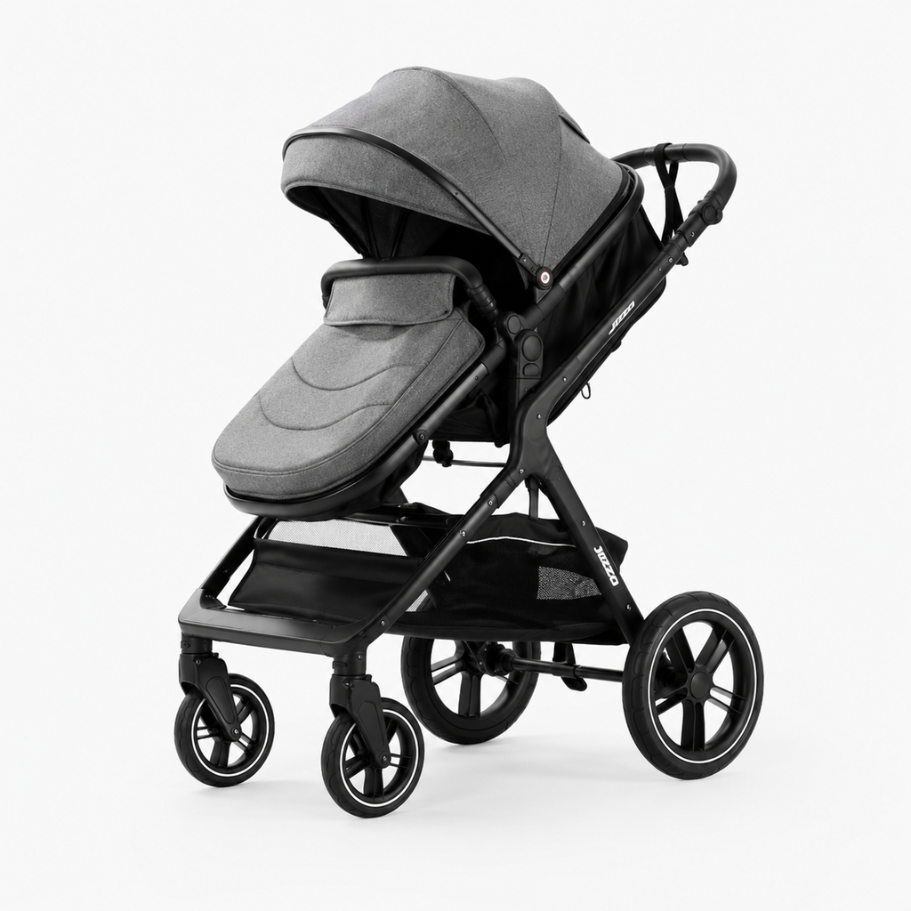 Poussette 3 en 1 Noir Premium -  avec accessoires