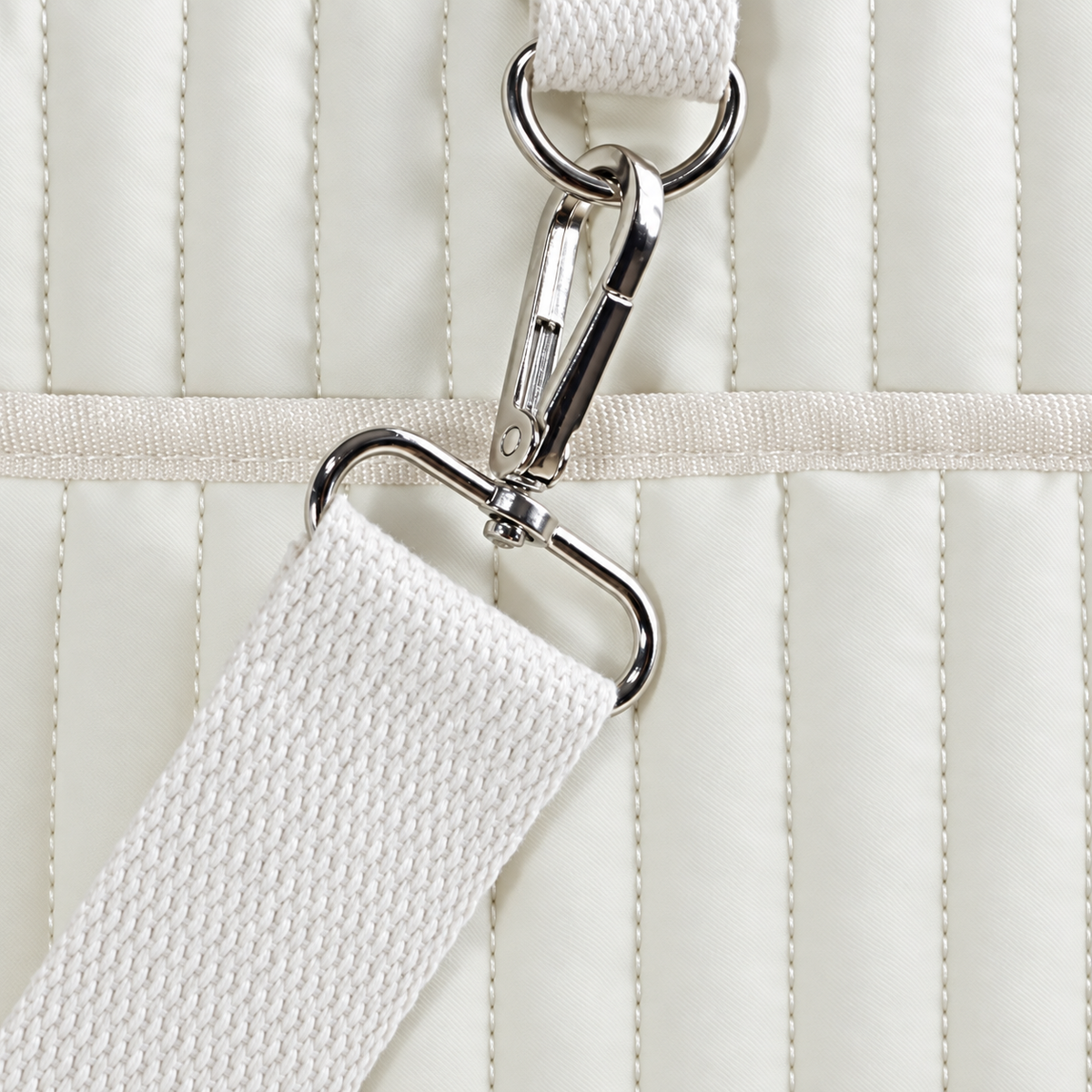 Sac à Langer Matelassé Motif Ourson – Coton Doux, Bandoulière Amovible, Multi-Poches