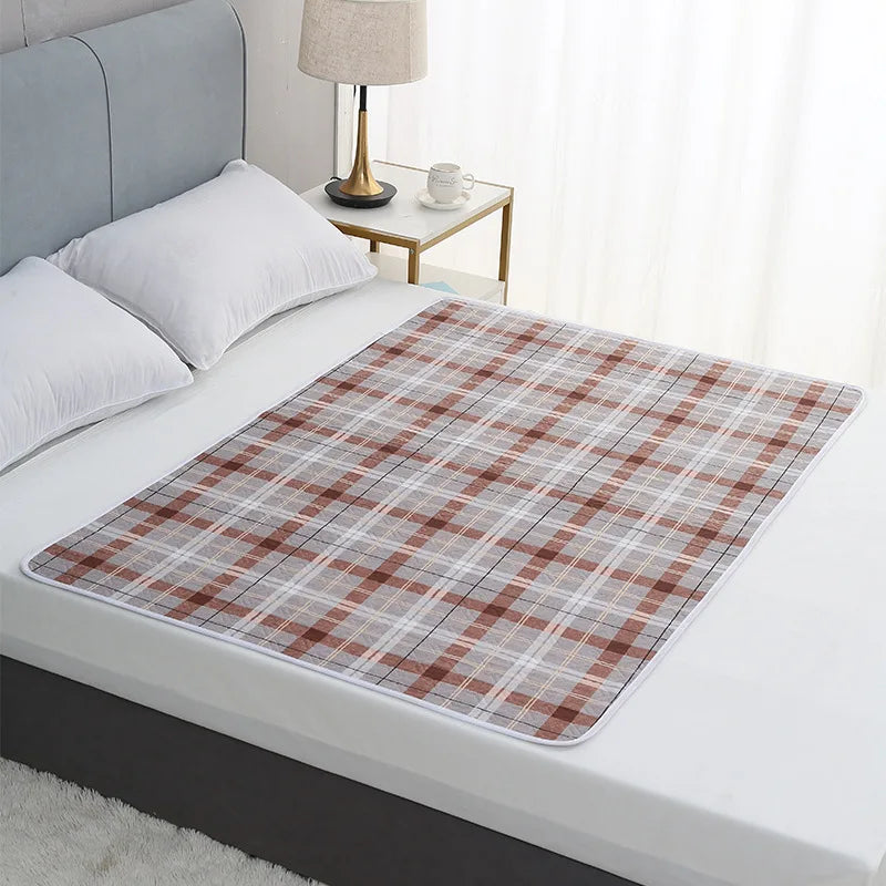 Alèse imperméable 50x70 cm motif carreaux beiges