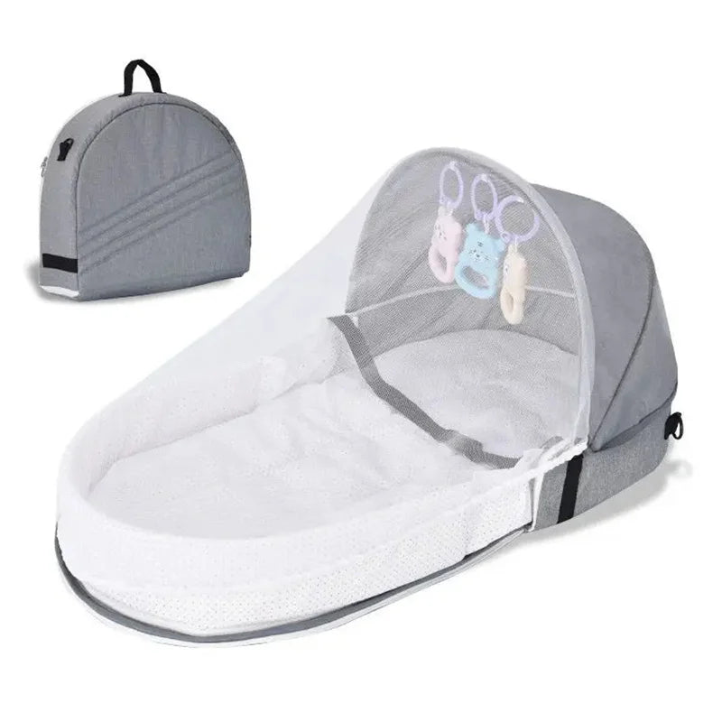 Lit d'appoint nomade pliable — Gris