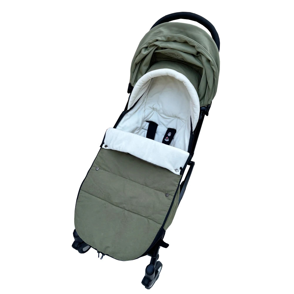 Chancelière universelle poussette vert olive