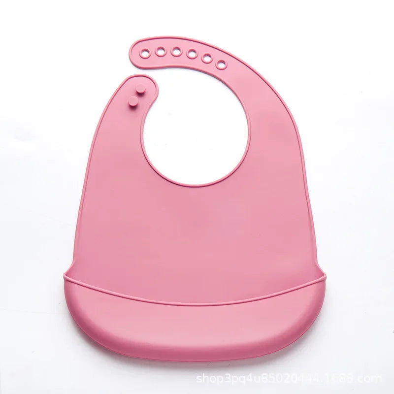 Bavoir silicone bébé — Rose