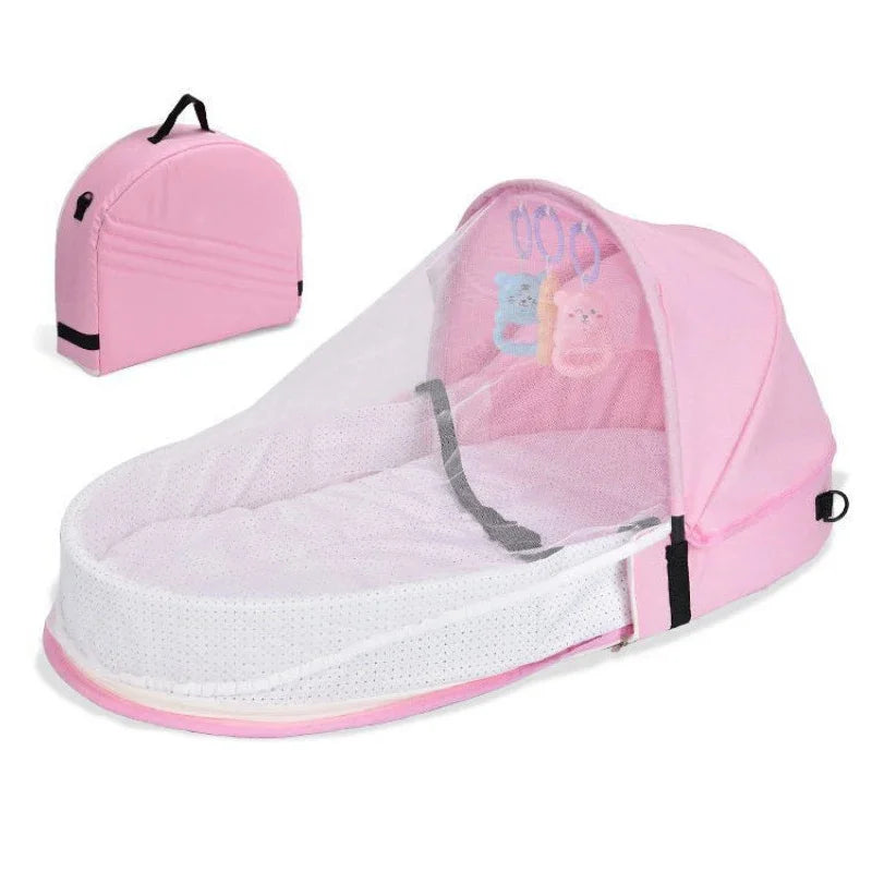 Lit d'appoint nomade pliable — Rose
