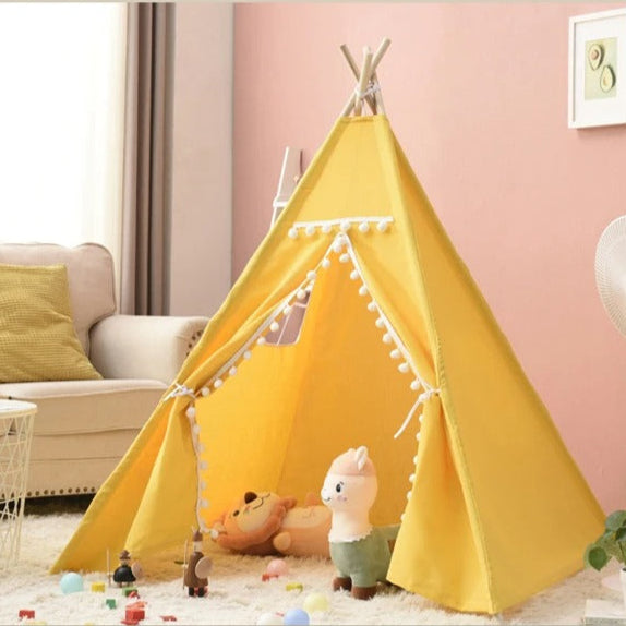 Tente tipi enfant jaune
