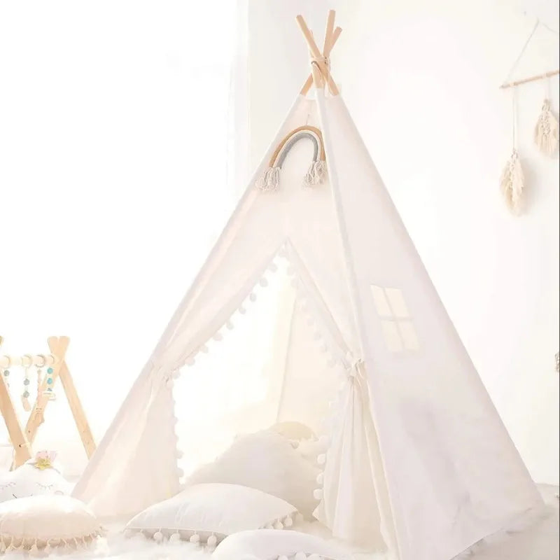 Tipi enfant blanc arc-en-ciel